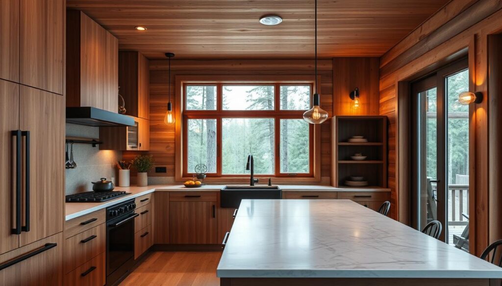 modern cabin kitchen design